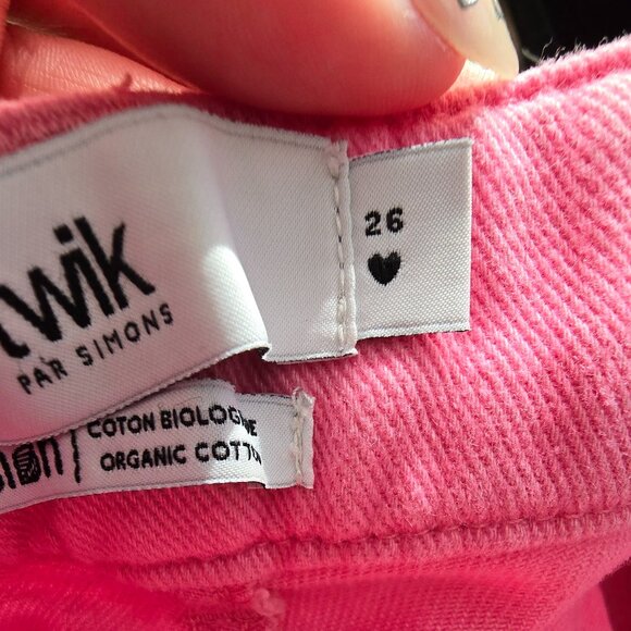 Simons twik pink folk fit straight leg denim - Picture 5 of 6